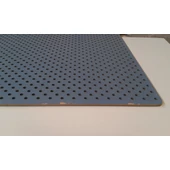 natúr felületü perforált lemez