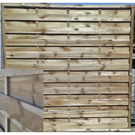 Fa kerítéselem telített fenyő KLASSIK 1800x1800 mm  NATUR lamella kerítés 45x45 mm keret GW