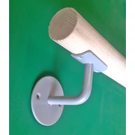 Lépcsőkorlát tartó konzol hengeres korláthoz átm. 70 mm szürke színű hajlítot MM HU++