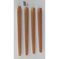 Asztalláb négyszög kúpos 55x55x720 mm 4 láb/csomag lakkozott merantifa 3. sz.