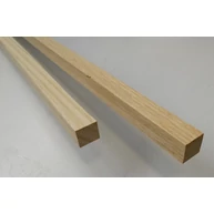Gyalult négyszögléc kőrisfa 33x33x1900 mm barkácsléc (koto) GT14