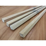 Gyalult négyszögléc kőrisfa 20x20x1300-1500 mm 4db/csomag 2. oszt. barkácsléc (koto)
