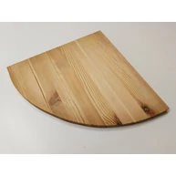 Polclap íves sarokpolc borovi fenyő 300x300x21 mm