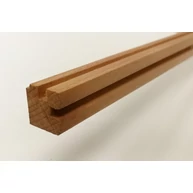 Gyalult négyszögléc bükkfa gőzölt 20x20x1020 mm hornyolt barkácsléc HOE