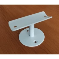 Lépcsőkorlát tartó konzol hengeres korláthoz átm. 70 mm FEHÉR színű EGYENES tartókar RAL 1001 MMF