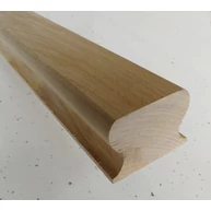 Lépcsőkorlát kapaszkodó omega nyírfa 43x55x2800 mm kézcsúsztató