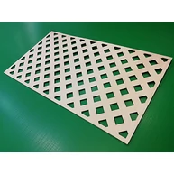 Díszítő falap nyárfa rétegelt lemez QB 310x570 mm 0,176 m2/tábla perfet dekor apácarács RZ HU++