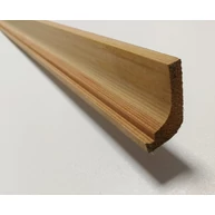 Gyalult sarokléc borovi fenyő 22x35x2400 mm H1 homorú natur HOE5