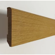 Szegélyléc tölgyfa furnéros D 13x68x2400 mm lakkozott bükkfa hordozón HOE5