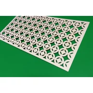 Díszítő falap nyárfa rétegelt lemez CA 310x570 mm 0,176 m2/tábla perfet dekor apácarács RZ HU++