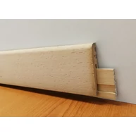Szegélyléc bükkfa furnéros D 12x68x2350 mm MDF hordozón RÖGZÍTŐ léccel HOE5