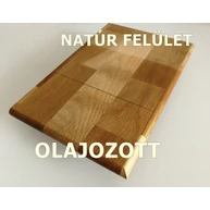Konyhai munkalap táblásított tölgyfa HT 32 mm 2000x670 mm  2R  A min. 1,34 m2/ 35 kg / tábla