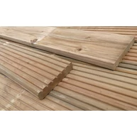 Teraszburkolat borovi fenyő 23x135x1000 mm TELÍTETT 0,13 m2/szál  bordázott deszka impregnált GW+