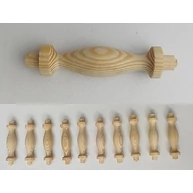 Polckorlát oszlop fenyőfa átm. 17x60 mm 10 db / csomag csapos 3. sz HEF