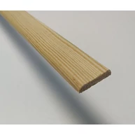 Gyalult négyszögléc borovi fenyő  5x23x2000-2100 mm E két ívelt éllel szegélyléc ALP64 ALP68