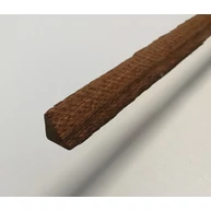 Gyalult sarokléc mahagónifa 13x13x2100 mm E sima háromszőgű léc ALP17