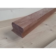Lépcsőkorlát kapaszkodó omega meranti fa 43x55x1200 mm korlátfa