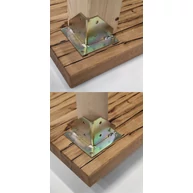 Asztalláb vasalat 100x100 mm univerzális MMF