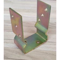 Oszloptartó talp lecsavarozható  80x60 mm U rogyasztott horganyzott MMF HU++