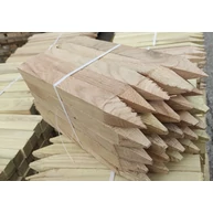 Keményfa karó hegyezett 30x30x 350 mm geodéziai jelölő karó cövek HU++