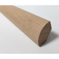 Gyalult sarokléc bükkfa 22x22x2200 mm  íves negyedkörív léc szegély léc ALP27