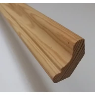 Gyalult sarokléc borovi fenyő 20x20x1000 mm K homorú háromszőgű léc 5 db / 5 m / csomag  ALP36