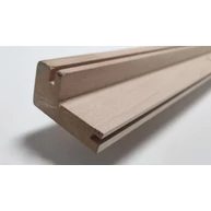 Gyalult pipaléc bükkfa  31x56x1050 mm 4x7 mm élhoronnyal saroktakaró léc ALP37