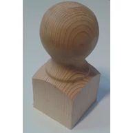 Lépcsőkorlát oszlop lucfenyő díszítő gömb átm. 60x140 mm talpas