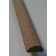 Gyalult díszítőléc tölgyfa 10x20x3000 mm félkör léc díszléc  ALP40