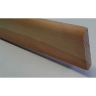 Szegélyléc borovi fenyő D 10x58x1600 mm padló szegély díszléc 5 db / 8 m / csomag ALP38