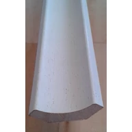 Gyalult sarokléc abachi 27x27x1500 mm fehér homorú mintás szegély léc 6 db / 9 m / csomag  ALP51