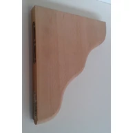 Polctartó konzol bükkfa 195x225 mm díszes mart éllel JW