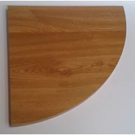 Polclap laminált íves sarokpolc tölgy 450x450 mm JW