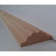 Gyalult díszítőléc borovi fenyő 12x35x2800 mm piskóta mintás díszléc ALP75