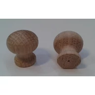 Bútorgomb  tölgyfa átm. 22x25 mm natúr talpas T22 HEF1