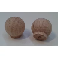 Bútorgomb  tölgyfa átm. 32x32 mm natúr gömb T34 HEF1