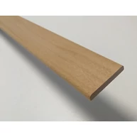 Gyalult négyszögléc abachi fa  6x37x2700 mm két ívelt éllel  barkácsléc (marupa) JW*