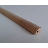 Gyalult sarokléc abachi fa  6x6x2700 mm  negyedkör háromszögű léc (marupa) JW*