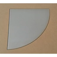 Üvegpolc 300x300 mm íves sarokpolc homokfúvott JW*