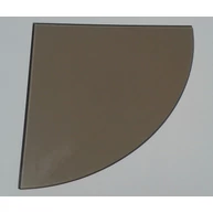 Üvegpolc 300x300 mm íves sarokpolc bronz JW*