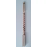 Lépcsőkorlát oszlop bükkfa gőzölt Csavart kezdő 55x55x1060 mm JW*
