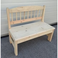 Pad fenyőfából  60x30x52 cm gyerekpad ülőke BZ HU++