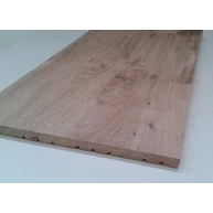 Táblásított tölgyfa falap HT 17 mm 1000x300 mm Rusztikus hornyolt 0,3 m2/tábla polclap tölgy