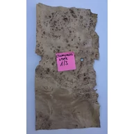 Furnérlemez csomoros nyárfa 0,6 mm 500x250 mm 0,12 m2/ 1 lap / csomag nyárfa gyökér FEKSZÜ FU