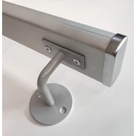 Lépcsőkorlát tartó konzol átm. 70 mm szürke színű hajlított RAL  HU+
