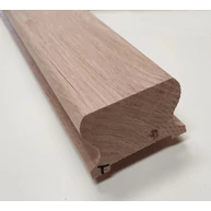 Lépcsőkorlát kapaszkodó omega tölgyfa 44x65x2300 mm korlát fa