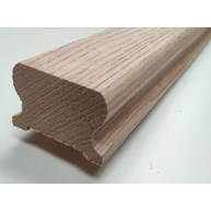 Lépcsőkorlát kapaszkodó omega tölgyfa 44x65x2300 mm vörös tölgy korlát fa