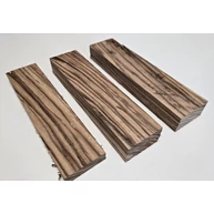 Zebrano fa fűrészáru hobbyfa 10x50x100 mm zebrafa szélezett szárított ZE2