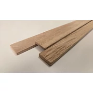 Gyalult négyszögléc tölgyfa  2-7x30x900 mm gyalult svartni tölgyfa élléc