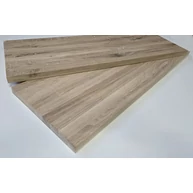 Lépcsőlap tölgyfa  1200x300 mm 25 mm vastag AB osztály polclap GW INT HU++